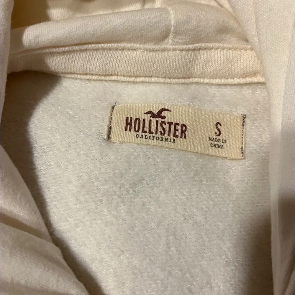 Hollister Off-White Hoodie NWT size small S - Picture 2 of 2